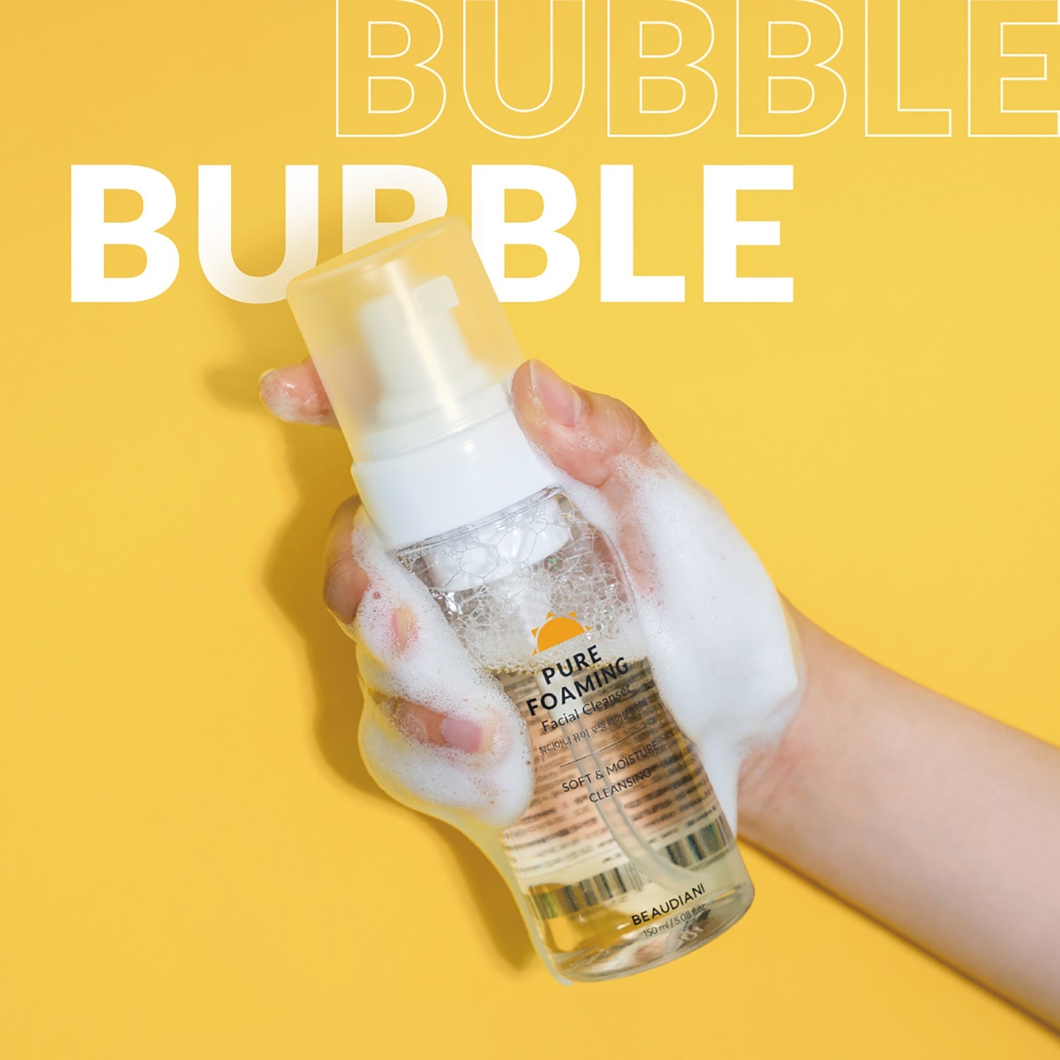 [Beaudiani] Pure Foaming Facial Cleanser 150ml - Olive K - Beauty