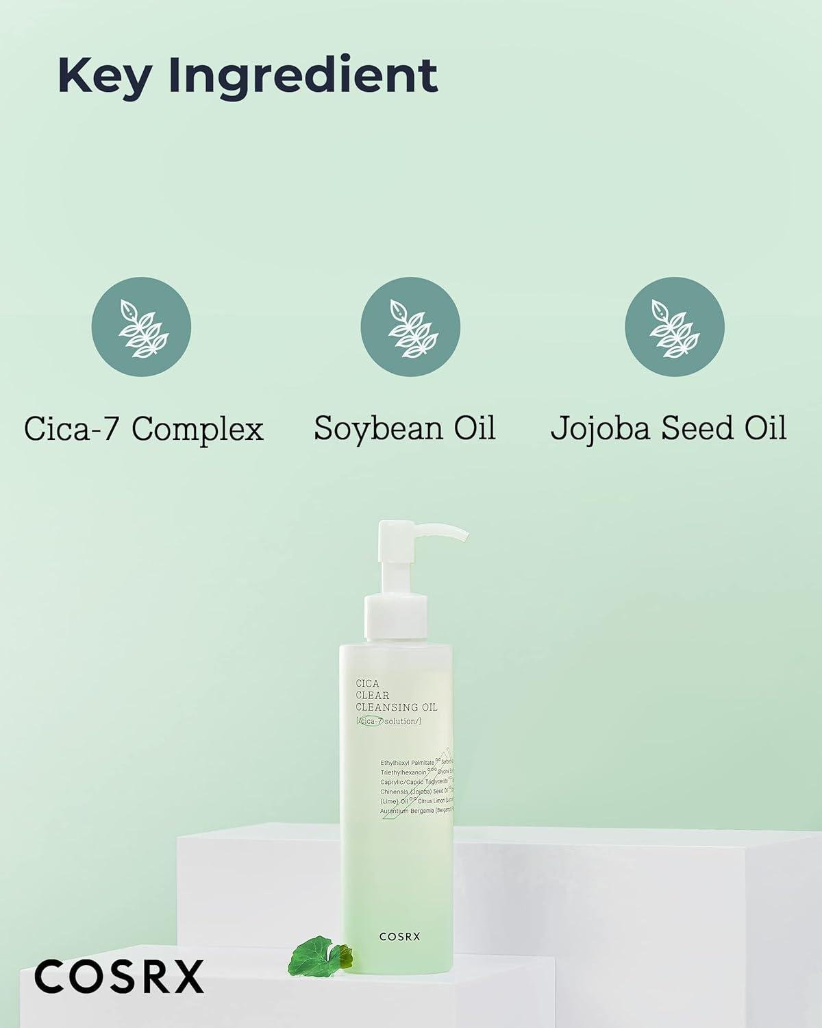 [Cosrx] Pure Fit Cica Clear Cleansing Oil 200ml - Olive K - Beauty