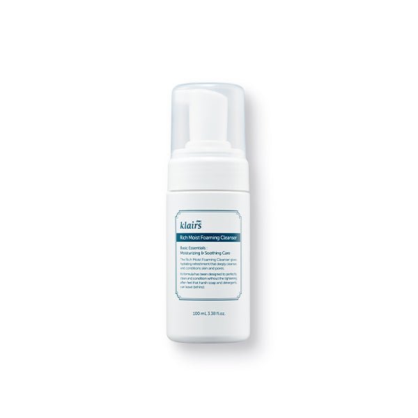 [Dear Klairs] Rich Moist Foaming Cleanser 100 mL - Olive K - Beauty