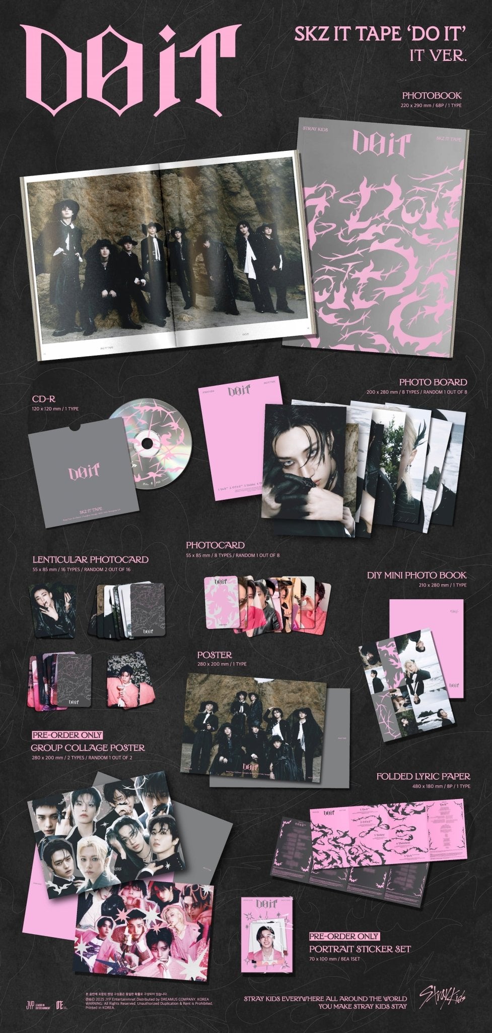 [Stray Kids] Stray Kids SKZ IT TAPE [DO IT] (IT VER.) - Olive K - Beauty